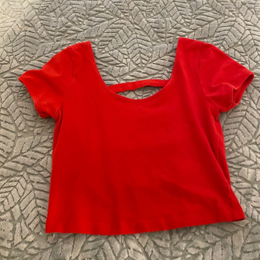 Red forever 21 crop top